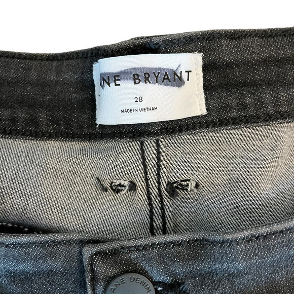 Lane Bryant Black Denim Jeans Flex Magic Signature Fit Mid Rise Skinny New 28 - Picture 6 of 12